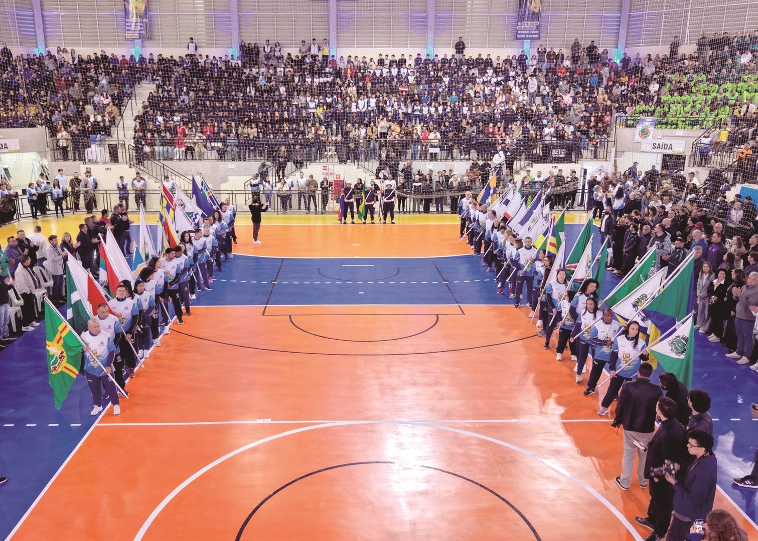 Atletas representaram o município em diversas modalidades. Foto - Prefeitura de Santana de Parnaíba. 