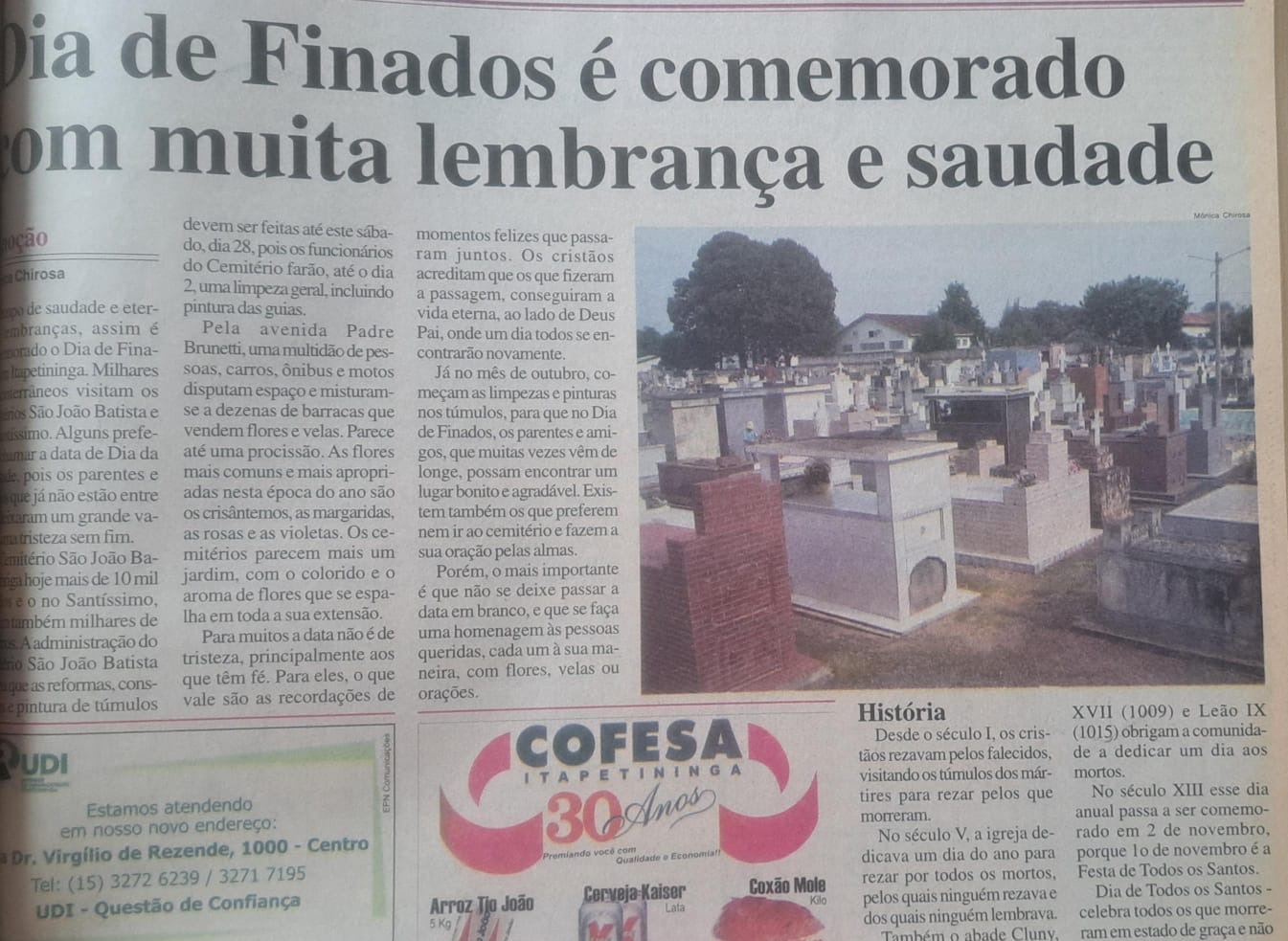 Foto - Arquivo Jornal Correio de Itapetininga. 
