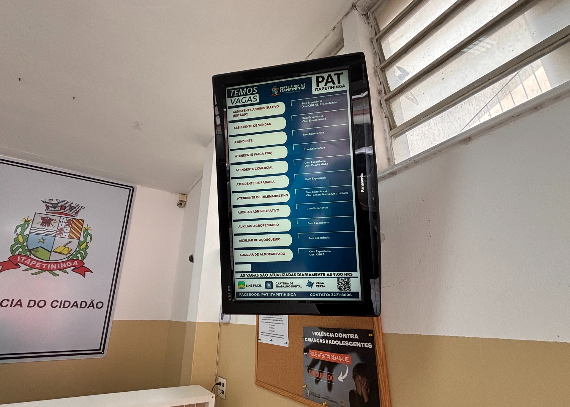 Com o resultado, o saldo acumulado por Itapetininga em 2026 caiu para 804 vagas de emprego formal. Foto - Vitória Mendes