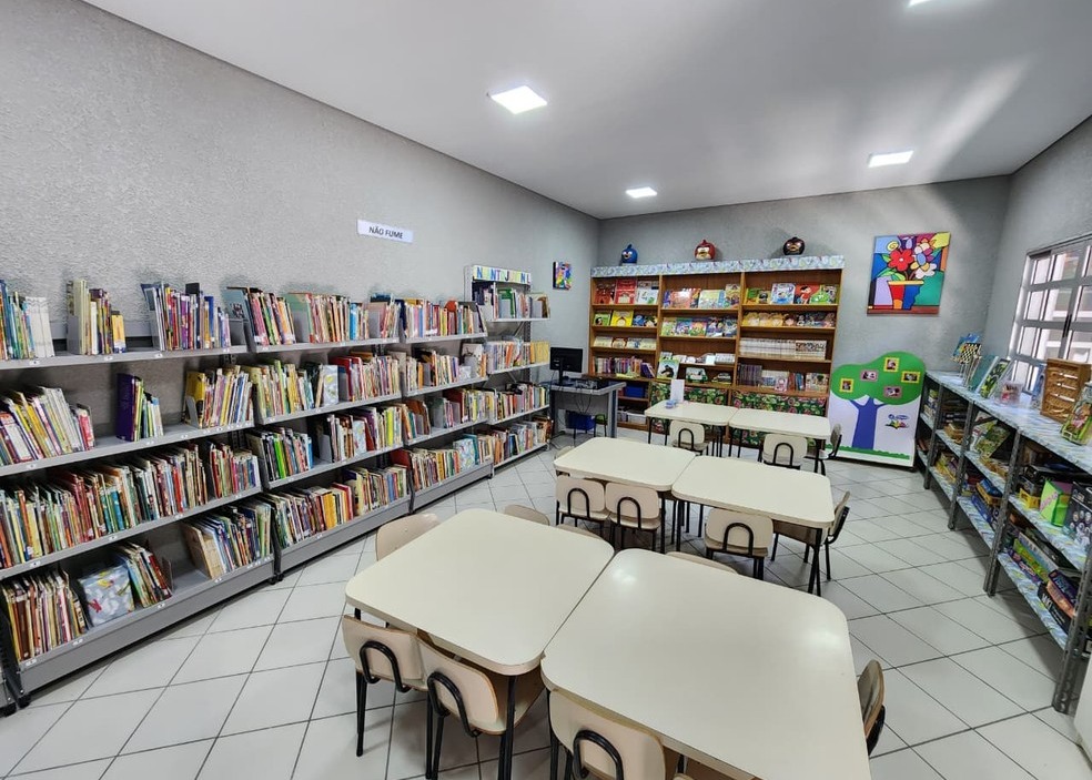  biblioteca está localizada na rua Campos Salles, 175, no Centro. Foto - Arquivo