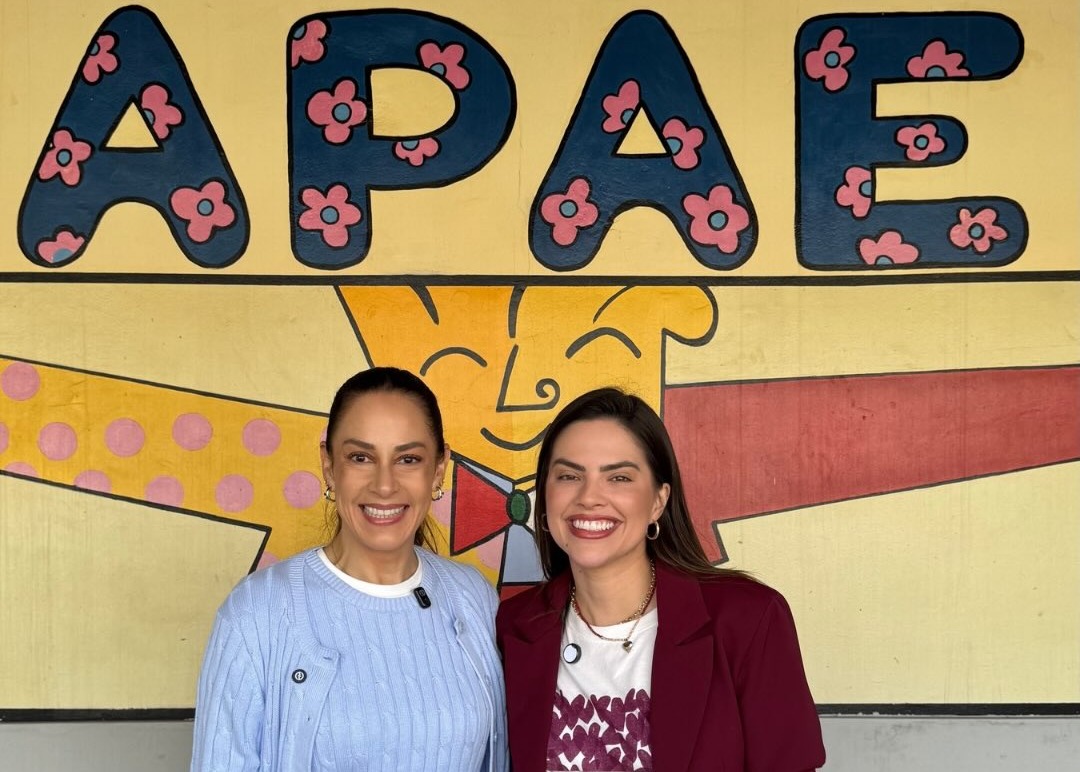 Em Itapetininga, Júlia e Silvia visitaram a Associação de Pais e Amigos dos Excepcionais (Apae). Foto - Reprodução/Divulgação