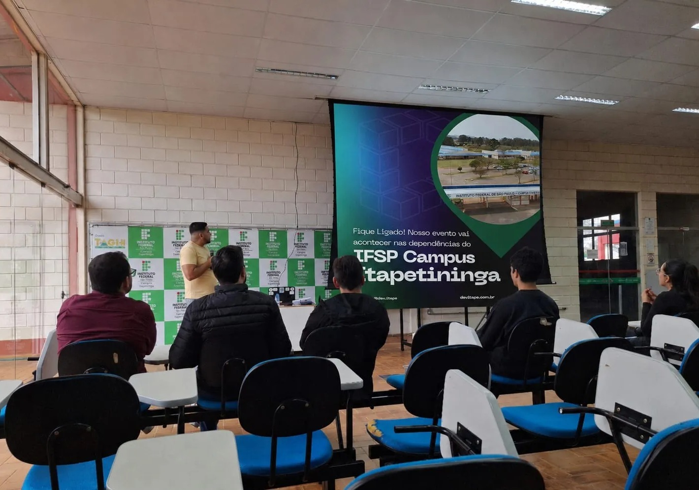 O DevItape Connect é encontro gratuito voltado à comunidade de tecnologia. Foto - Reprodução/IFSP Itapetininga
